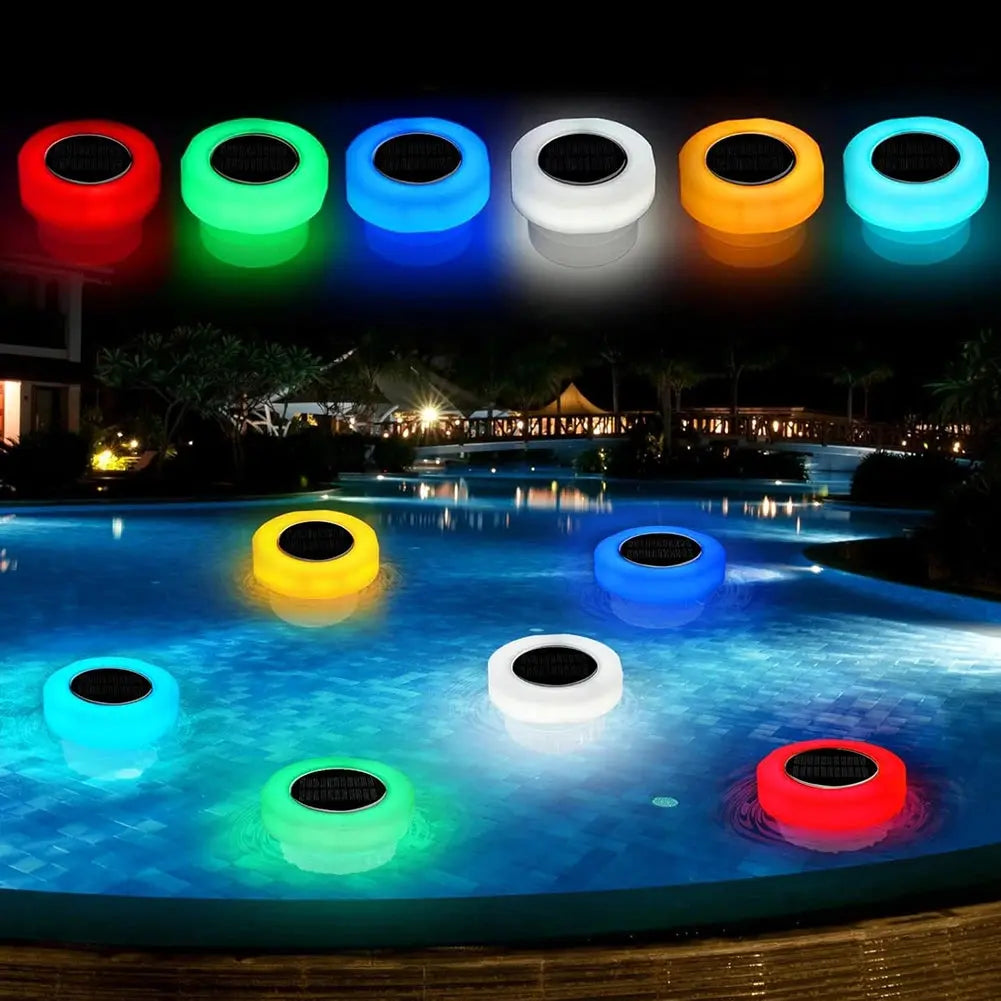 Diffuseur Solaire de Chlore Flottant avec Lumière LED pour Piscine, Spa et Jacuzzi MADATEX