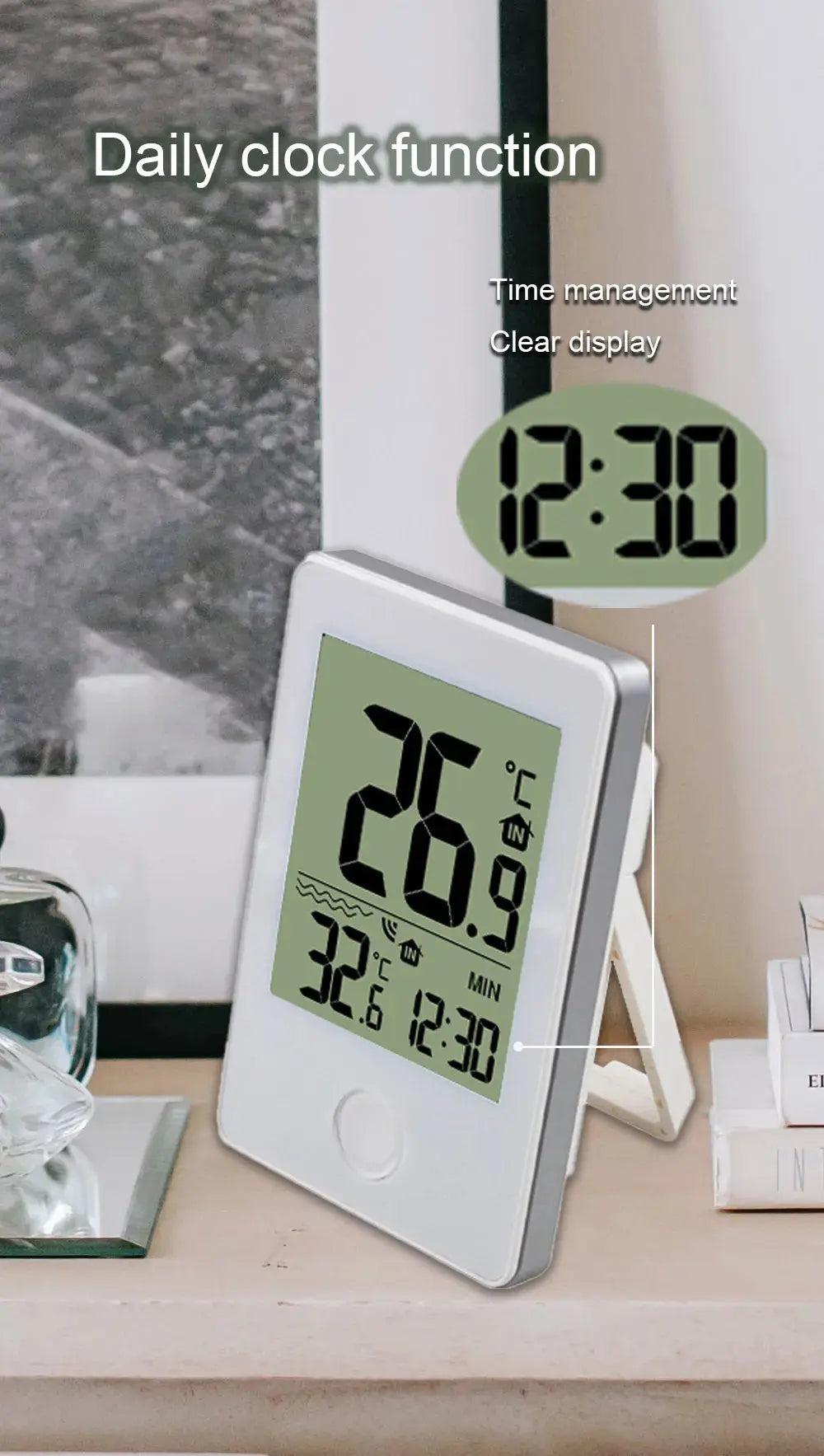 Thermomètre numérique flottant pour piscine – Idéal pour piscines, salles de bain et aquariums MADATEX