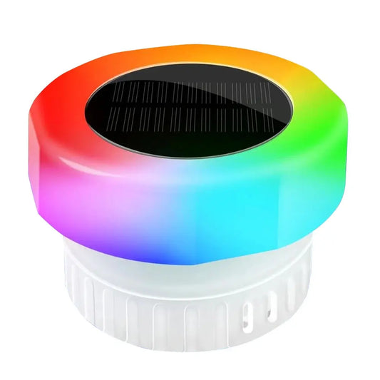 Diffuseur Solaire de Chlore Flottant avec Lumière LED pour Piscine, Spa et Jacuzzi MADATEX