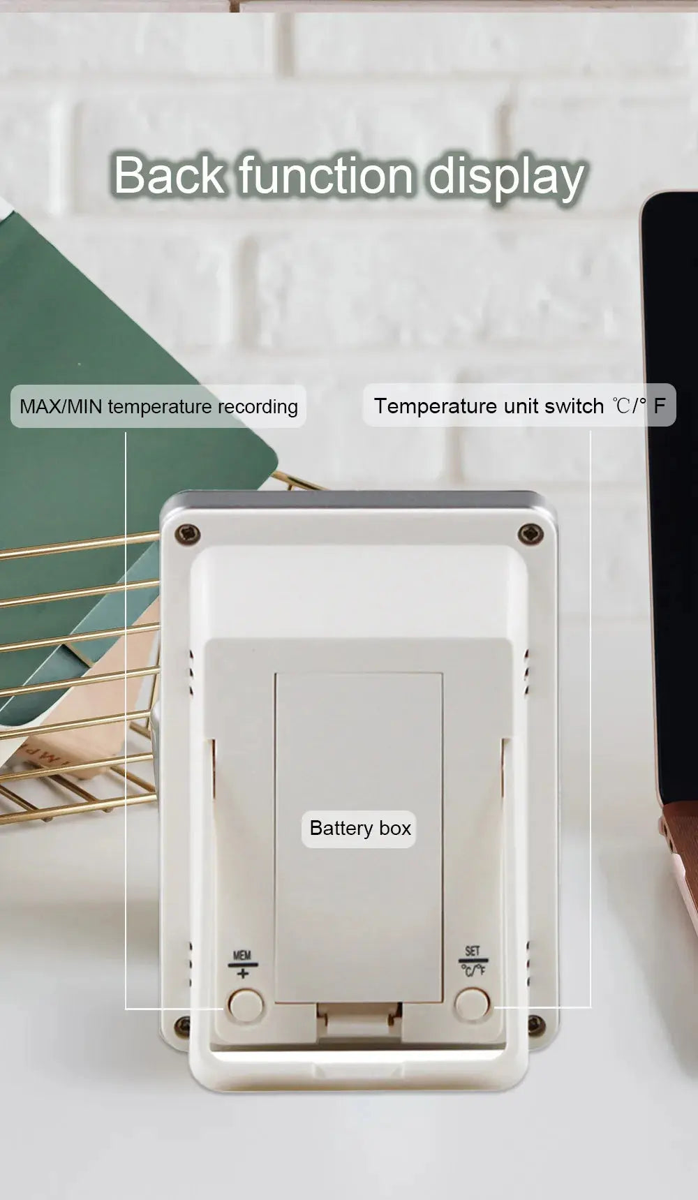 Thermomètre numérique flottant pour piscine – Idéal pour piscines, salles de bain et aquariums MADATEX