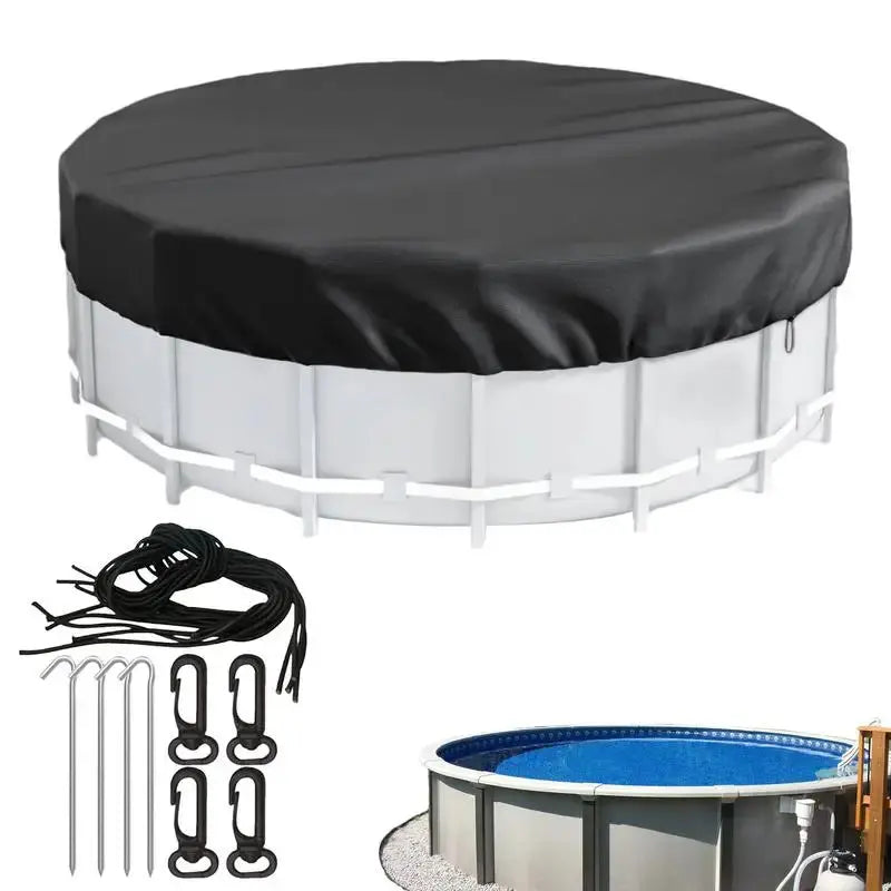 Bâches rondes de 244/305/366 cm pour piscine hors-sol – Couverture résistantes, anti-déchirures et robustes MADATEX