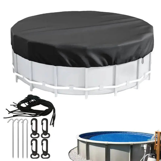 Bâches rondes de 244/305/366 cm pour piscine hors-sol – Couverture résistantes, anti-déchirures et robustes MADATEX