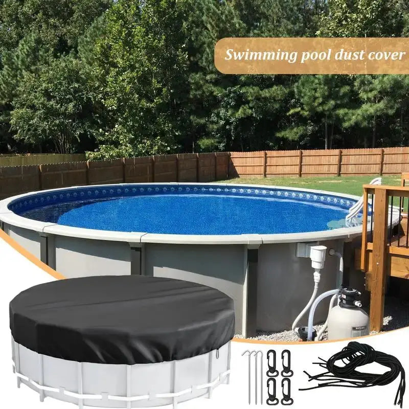 Bâches rondes de 244/305/366 cm pour piscine hors-sol – Couverture résistantes, anti-déchirures et robustes MADATEX