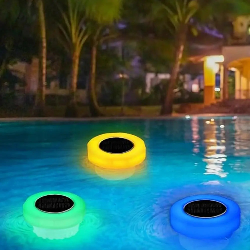 Diffuseur Solaire de Chlore Flottant avec Lumière LED pour Piscine, Spa et Jacuzzi MADATEX