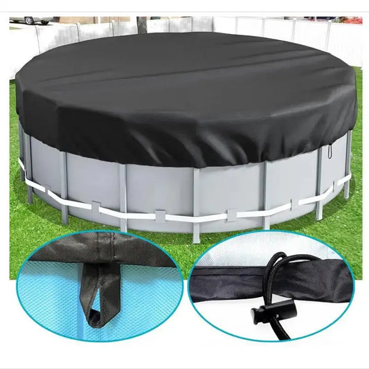 Bâches rondes de 244/305/366 cm pour piscine hors-sol – Couverture résistantes, anti-déchirures et robustes MADATEX